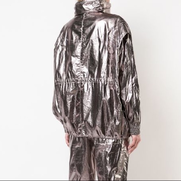 Jason Wu Metallic Foil Drawstring Jacket NWT - Picture 2 of 8